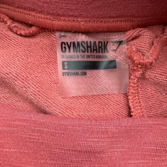 GYMSHARK Women's‎ Size S Coral High-Rise Joggers Pants Ruched Bottoms with Ties - Picture 5 of 6